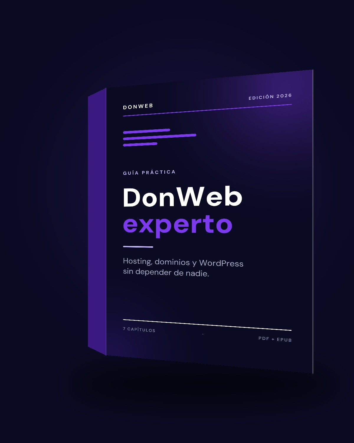Portada del ebook DonWeb Experto: guía de hosting, dominios y WordPress